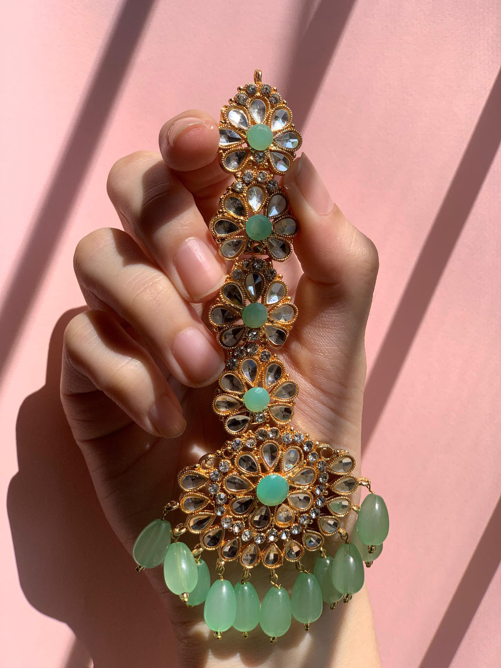 kundan Rani bindiya - Green