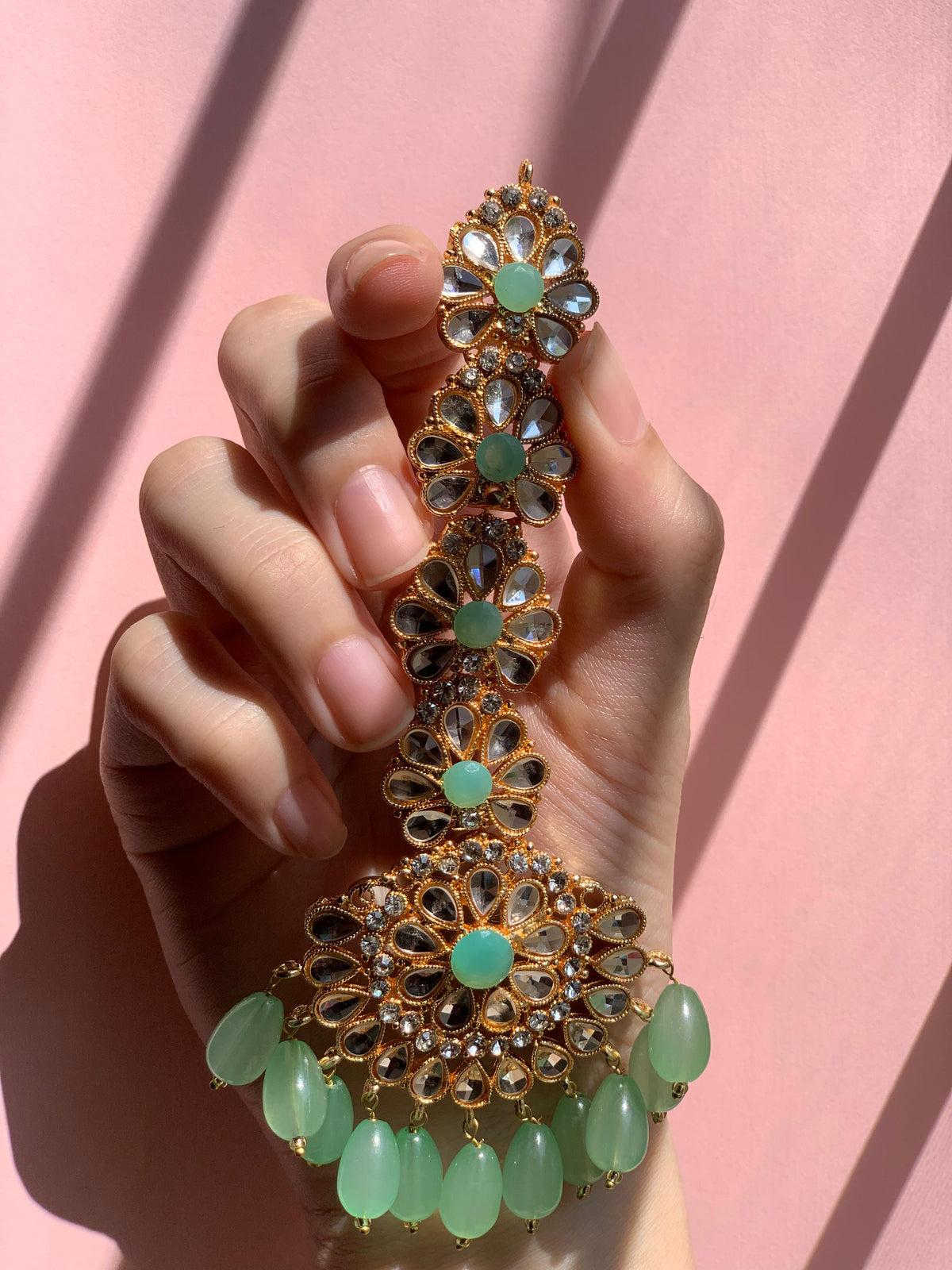 kundan Rani bindiya - Green