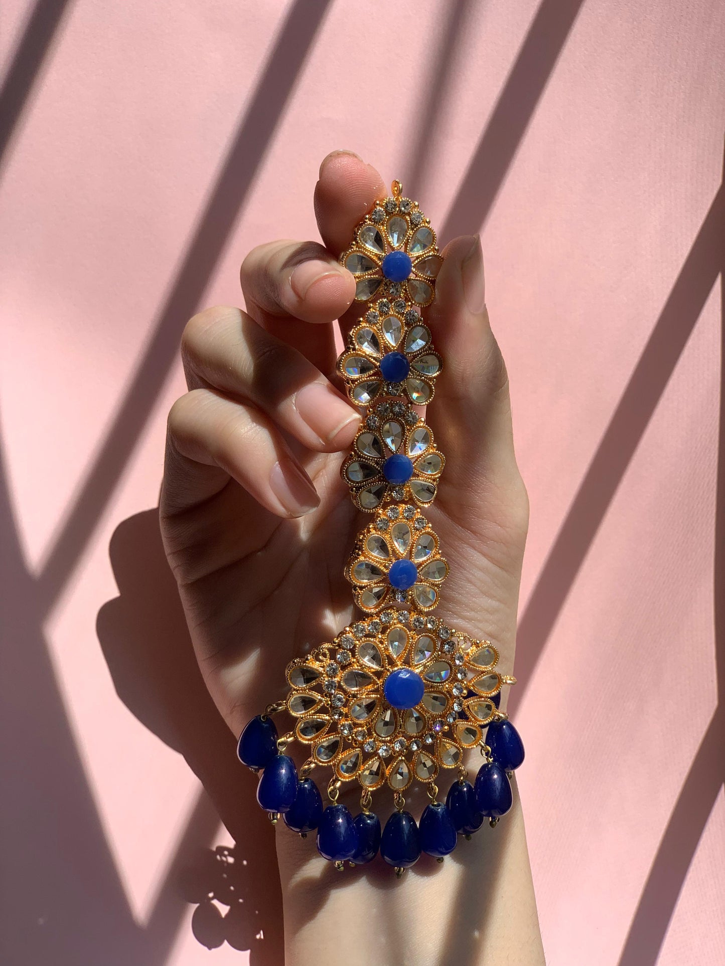 kundan Rani bindiya - Blue