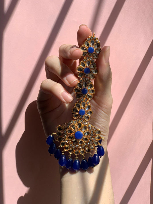 kundan Rani bindiya - Blue