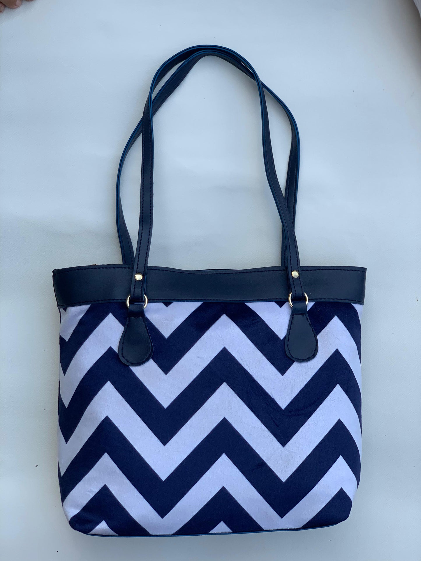 SW-010 Chevron Shoulder Bag - Blue