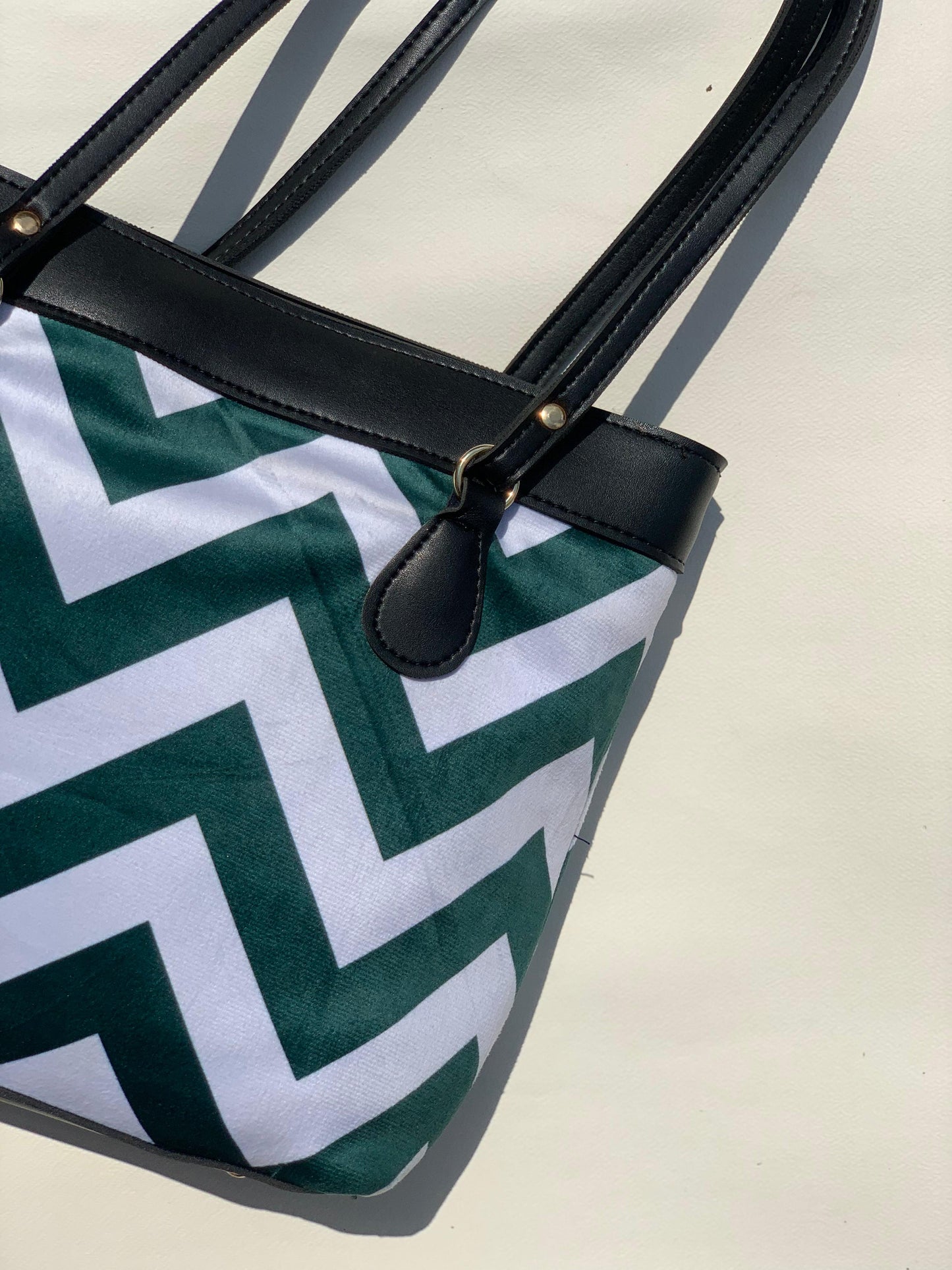 SW-010 Chevron Shoulder Bag - Green