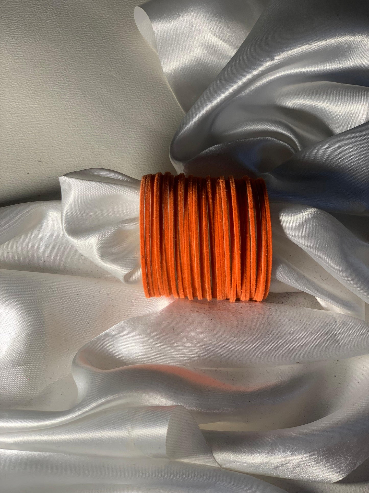 Velvet Bangles - Orange