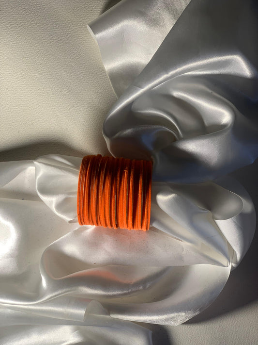 Velvet Bangles - Orange