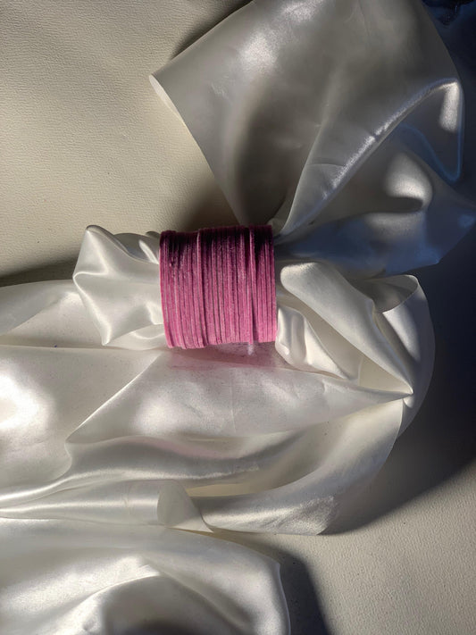 Velvet Bangles - Pink