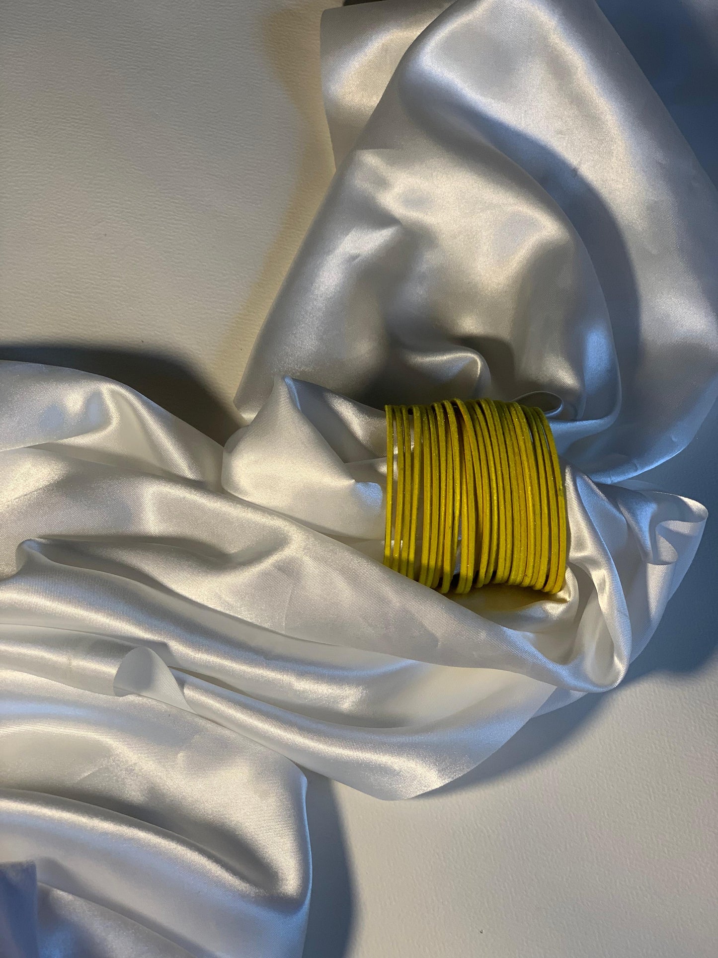 Velvet Bangles - Yellow