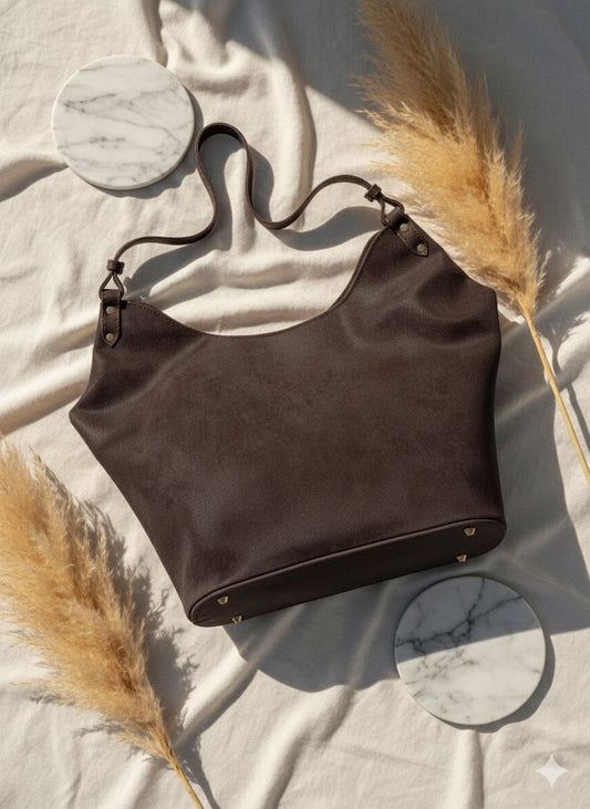 SW-003 Wide Shoulder Bag - Burgundy