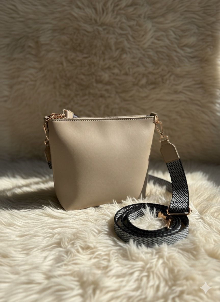 SW-013 Crossbody Bag - Beige