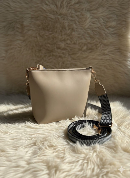 SW-013 Crossbody Bag - Beige