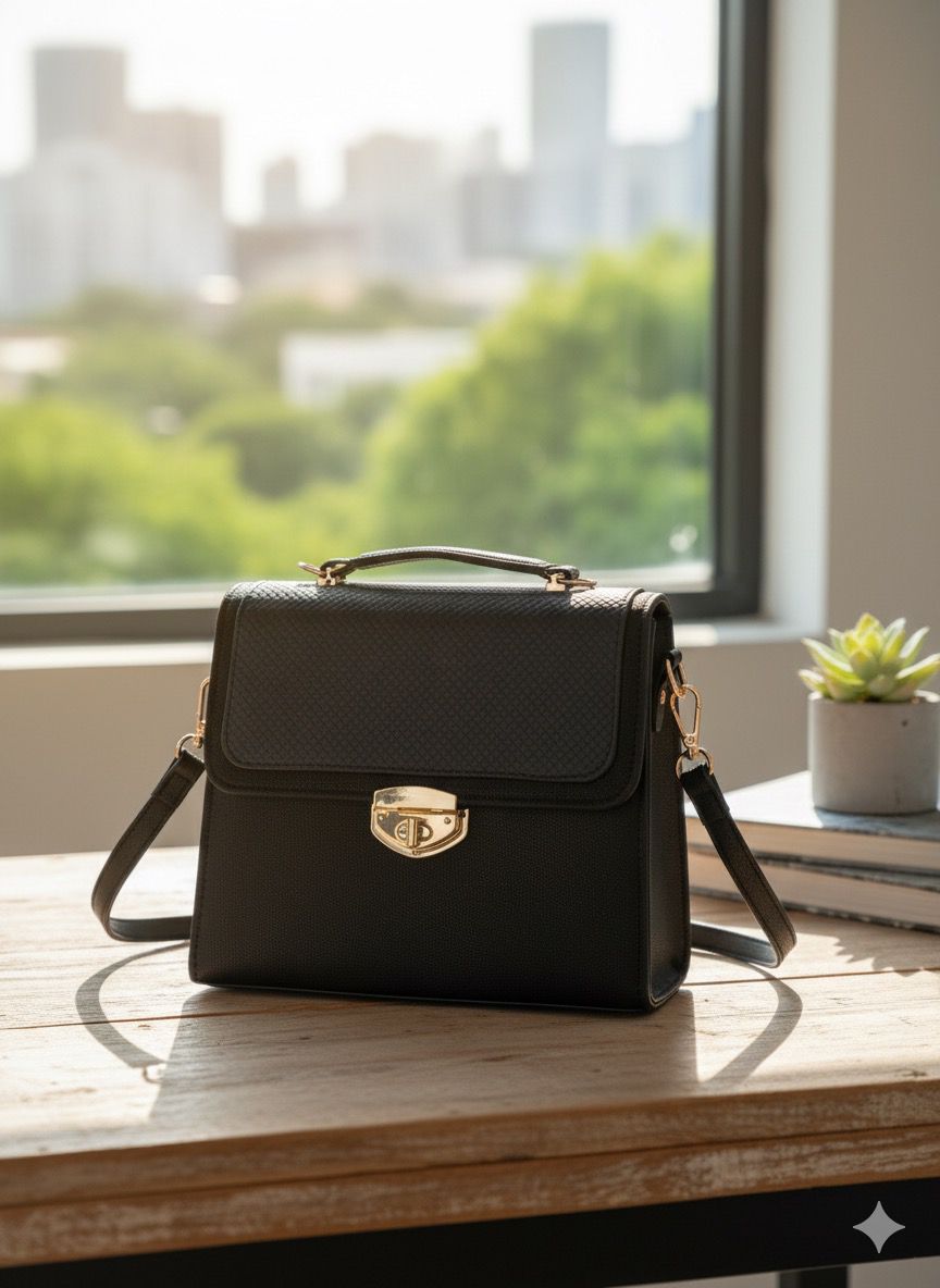 SW-012 Square Bag - Black