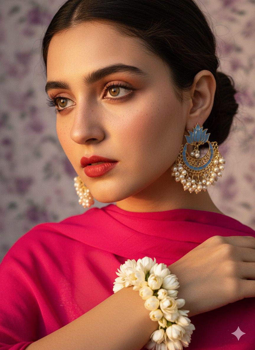 Kanwal moti -sky Blue