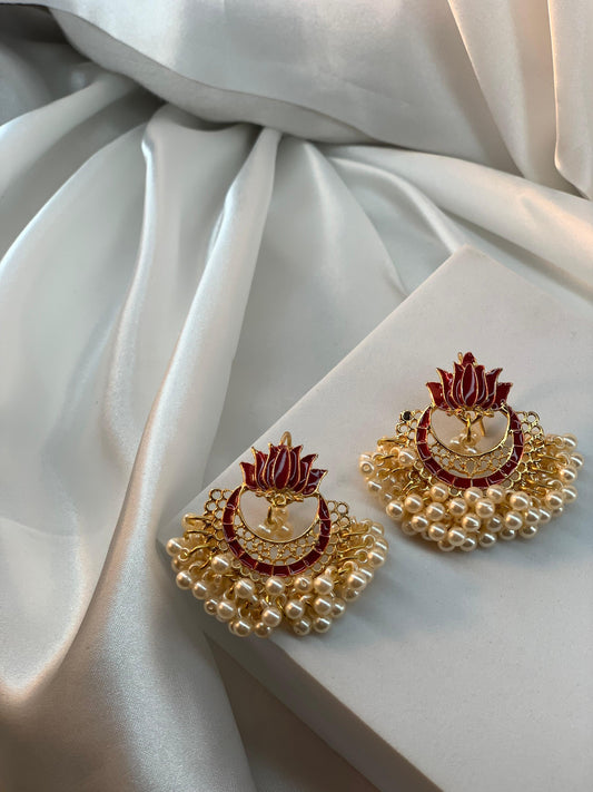 Kanwal moti - maroon