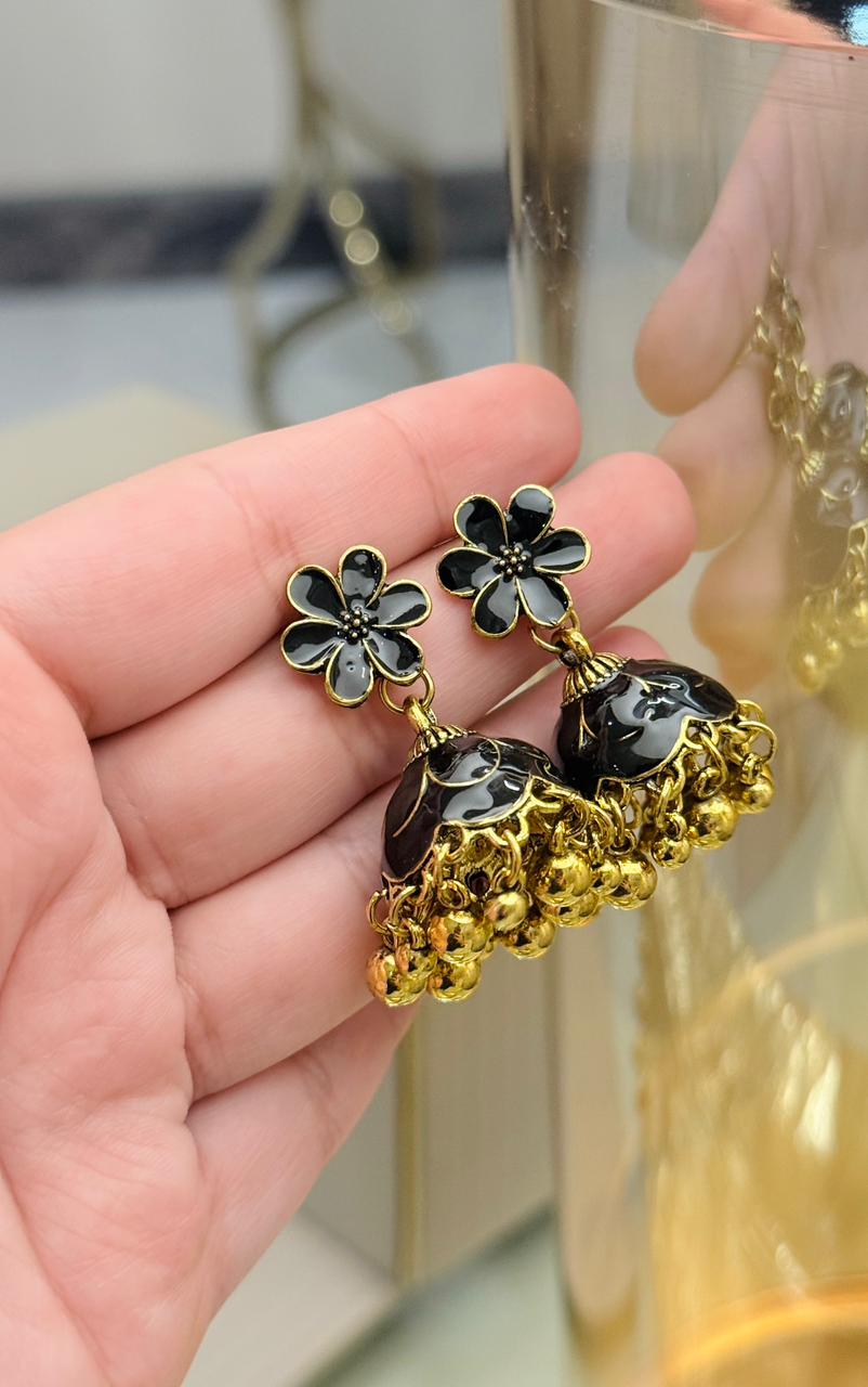 Phool Jhumki - Black