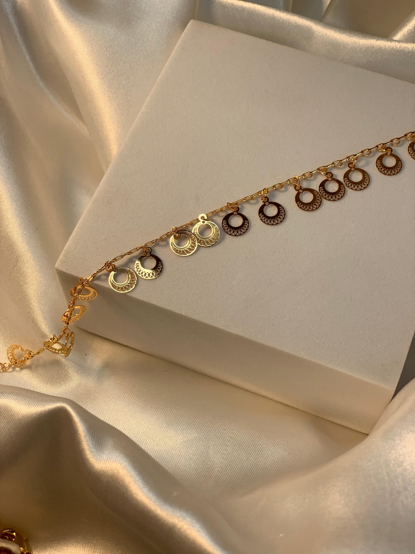 Double circle anklet