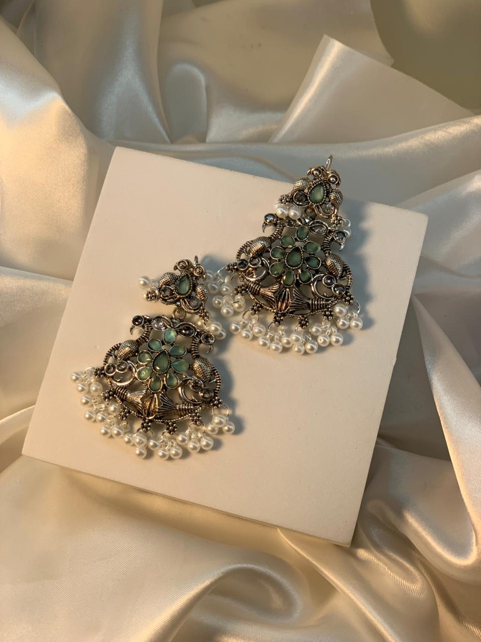 Mehwish chandi collection - mint green