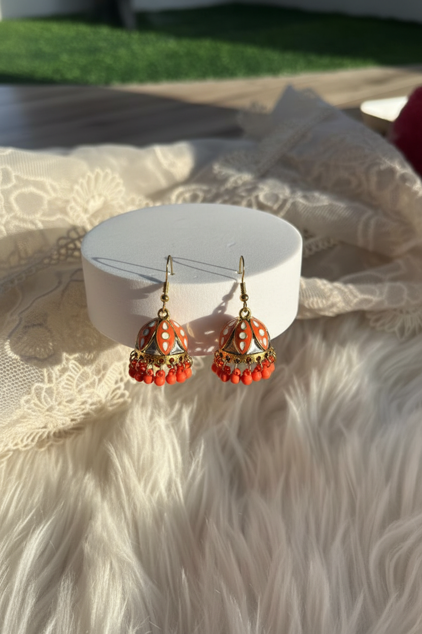 yasmeen earrings - Orange