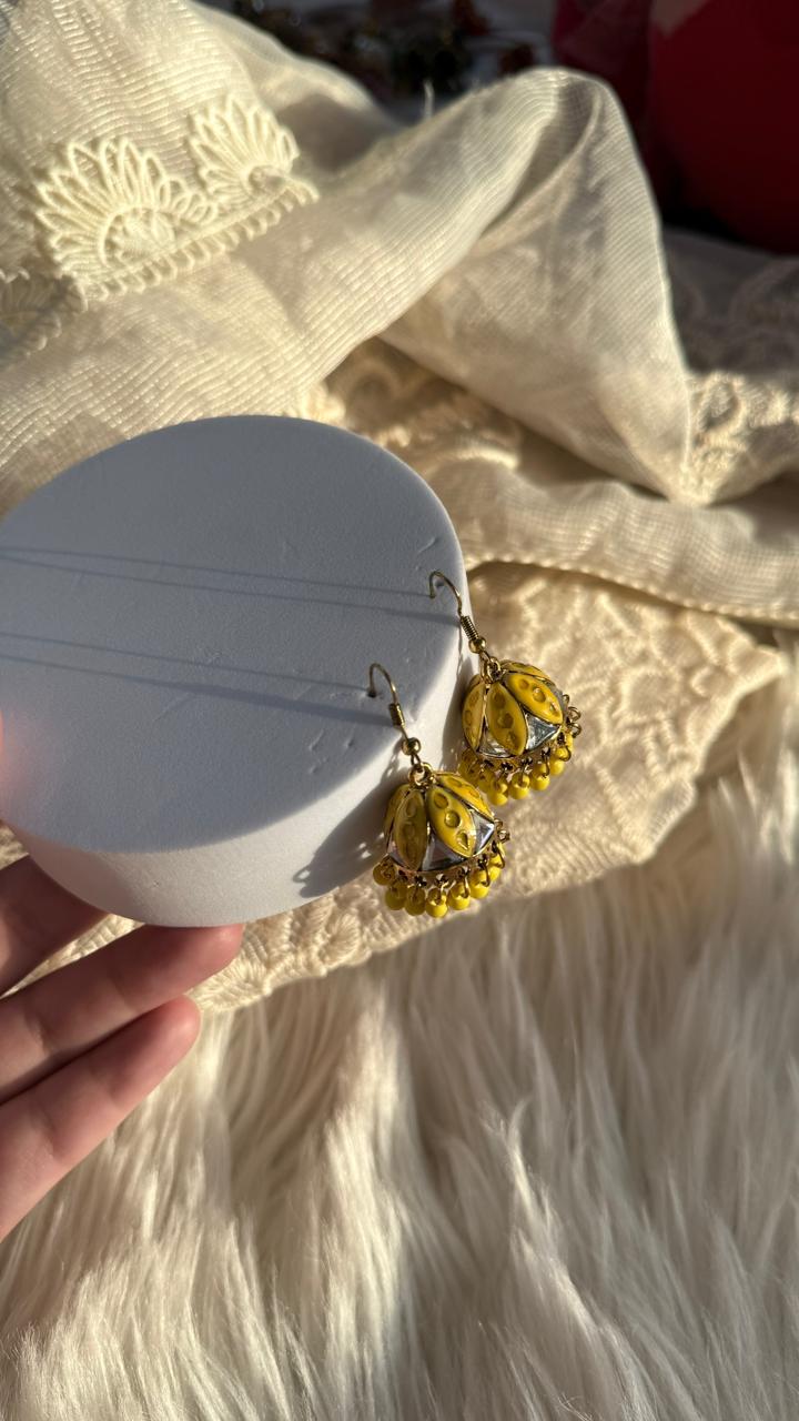 yasmeen earrings - Yellow