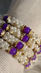 Muskan moti Bangles - Purple