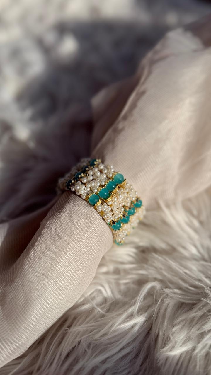 Muskan moti Bangles - Turqouise