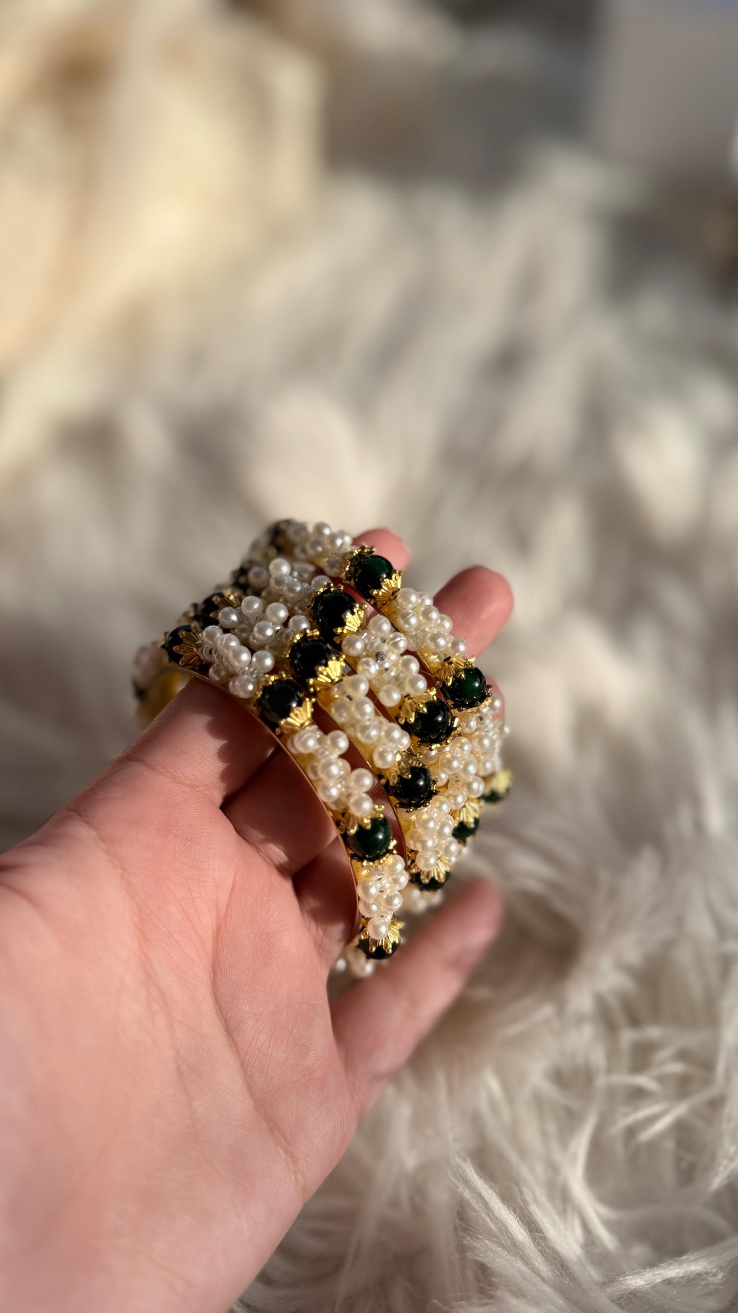 Muskan moti Bangles - Green