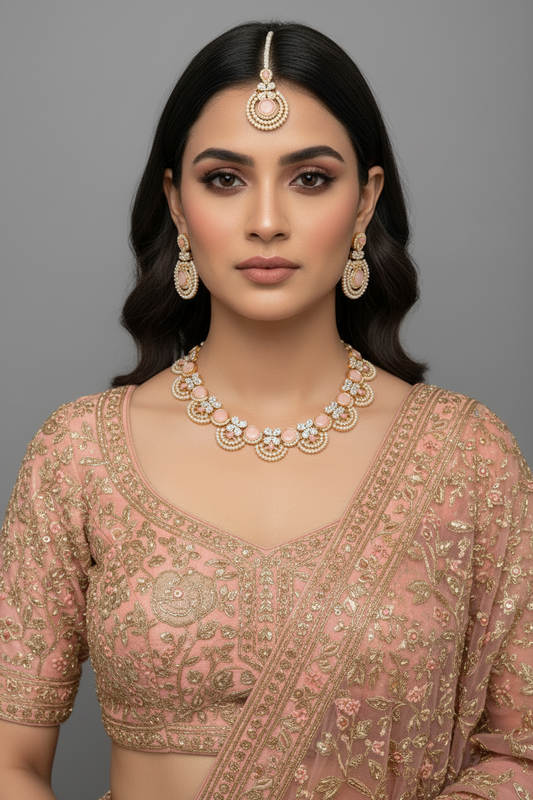 nourah phool bedazzled - Pink
