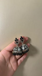 Teen booti paisley bedazzled - Black grey