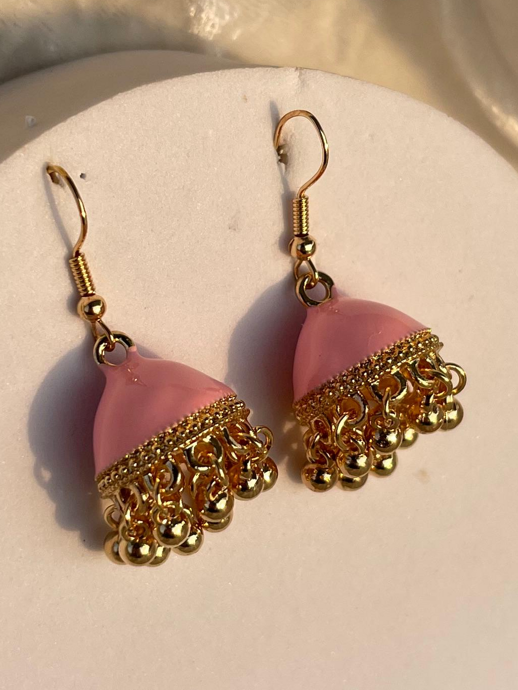 Aliza jhumki (pink)