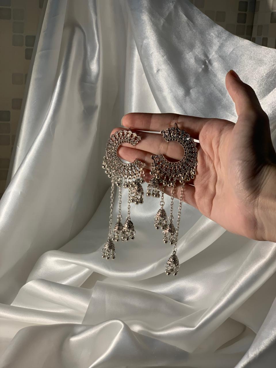 Hania jhumky silver