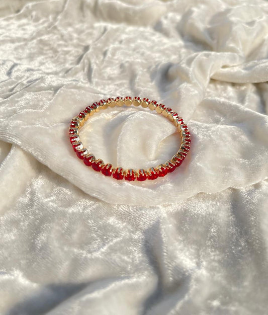 Bracelet Red and gold