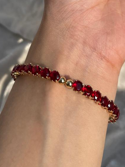 Bracelet Red and gold