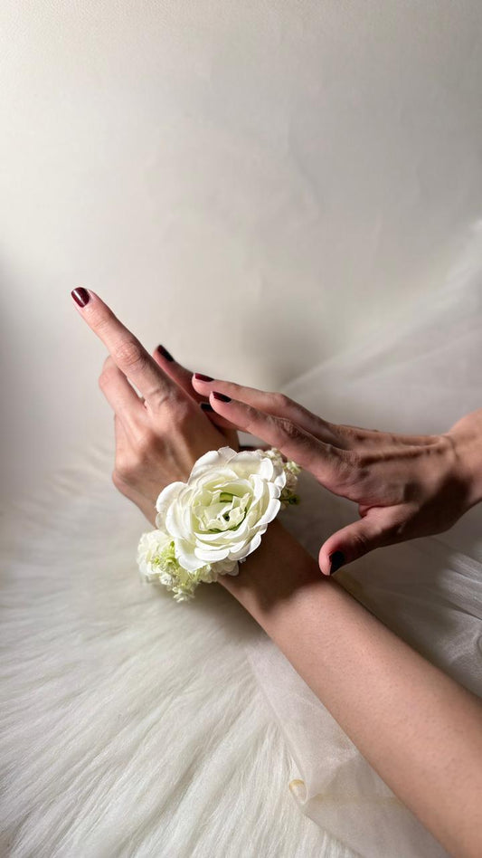 Gajra - White Rose  - pair