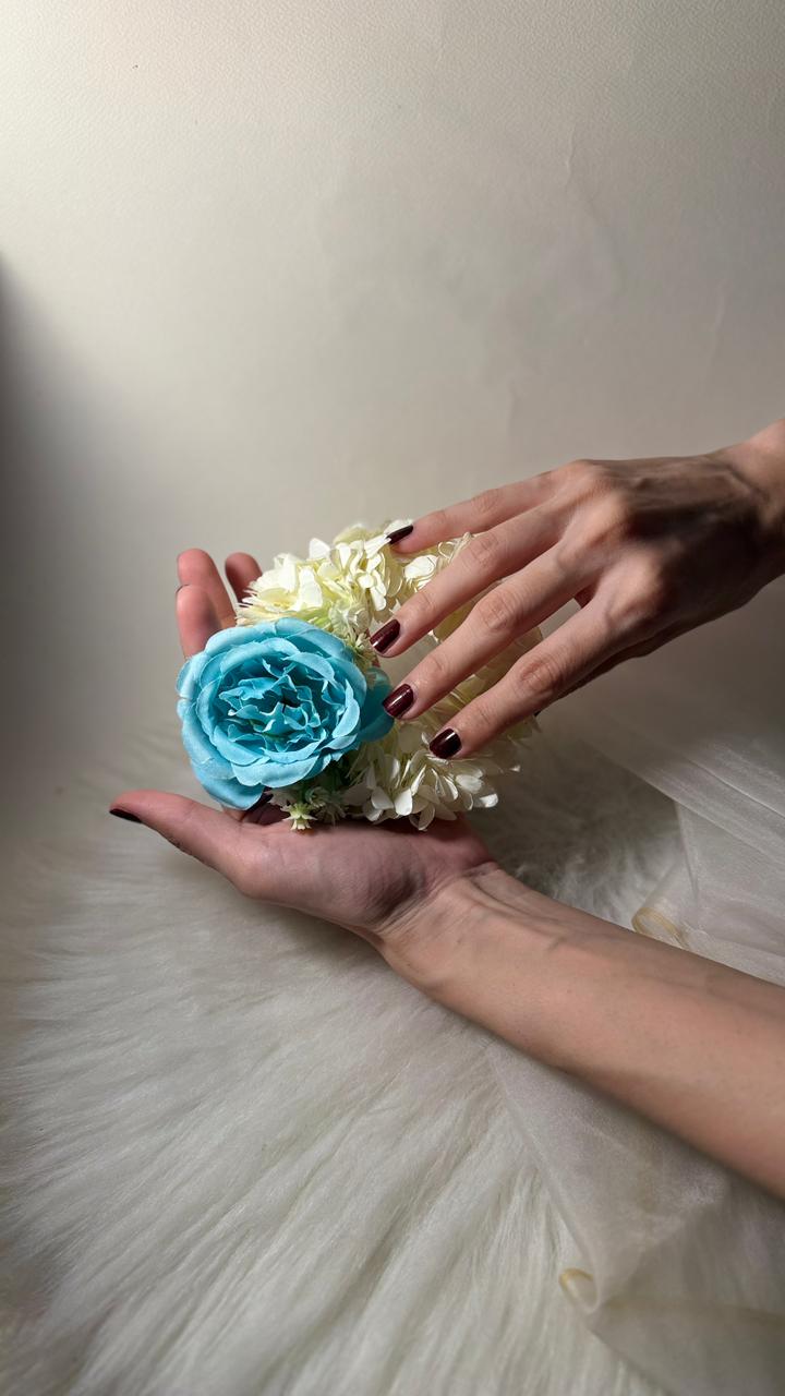 Gajra - Blue Rose  - pair