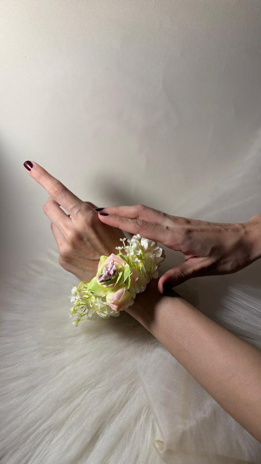 Gajra - green purple - pair