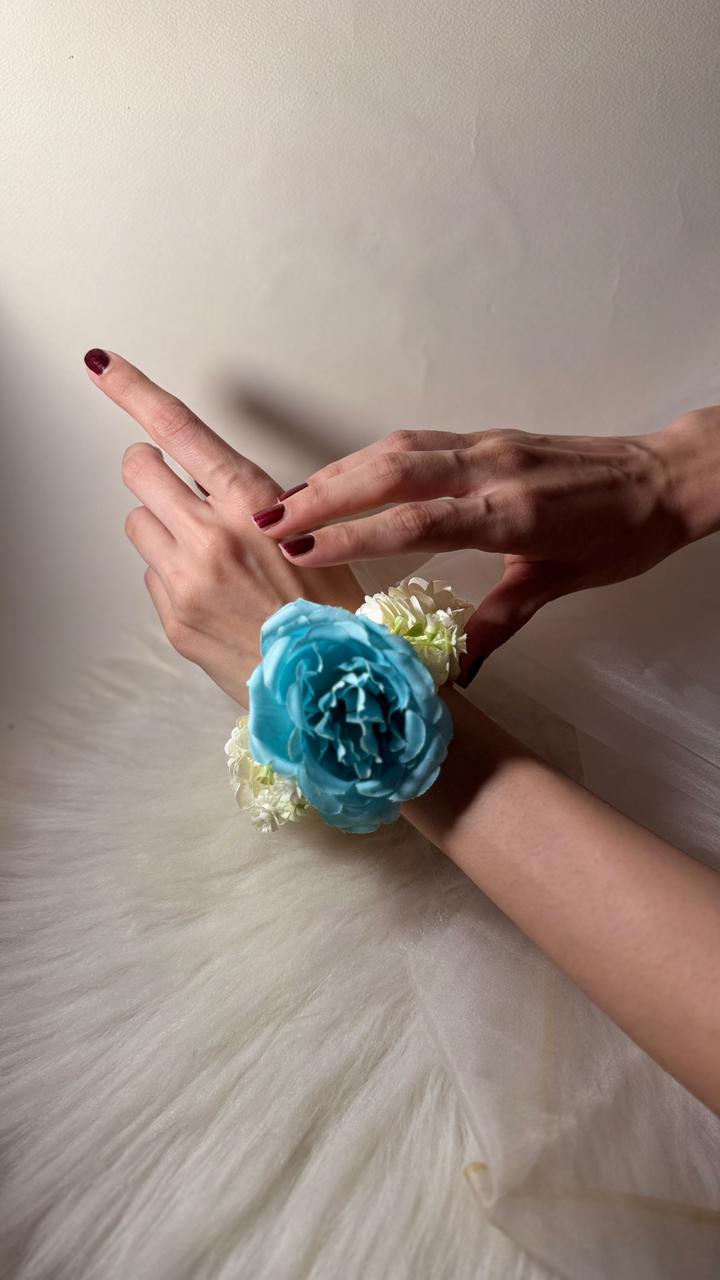 Gajra - Blue Rose  - pair