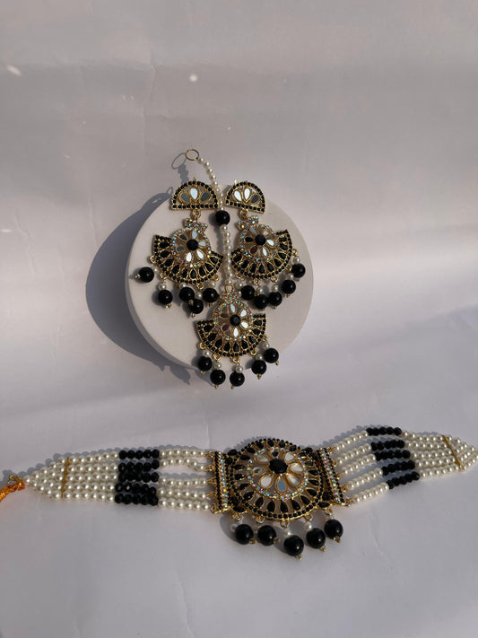 Aliza Choker set (Black)