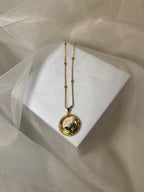 Enamel pearl necklace (Pink- Blush Bloom)