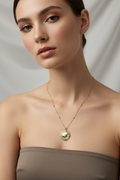 Enamel pearl necklace (Pink- Blush Bloom)