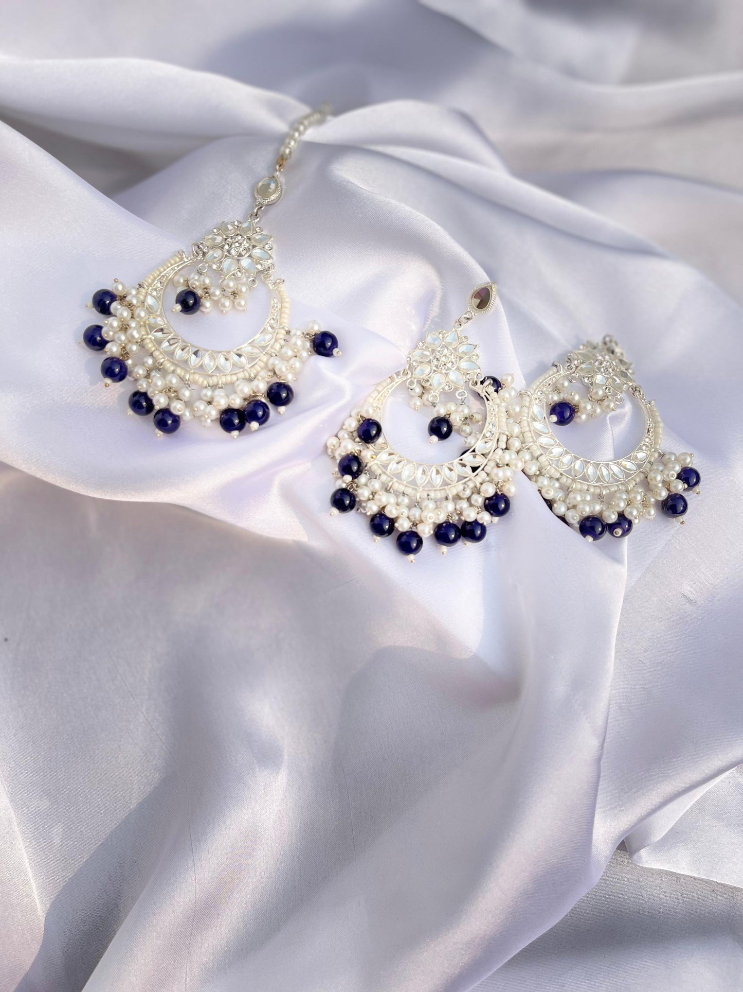 Nighat Set - Purple and silver