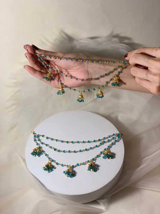 Jhumkay Waalay Saharay (Gold-Turquoise)