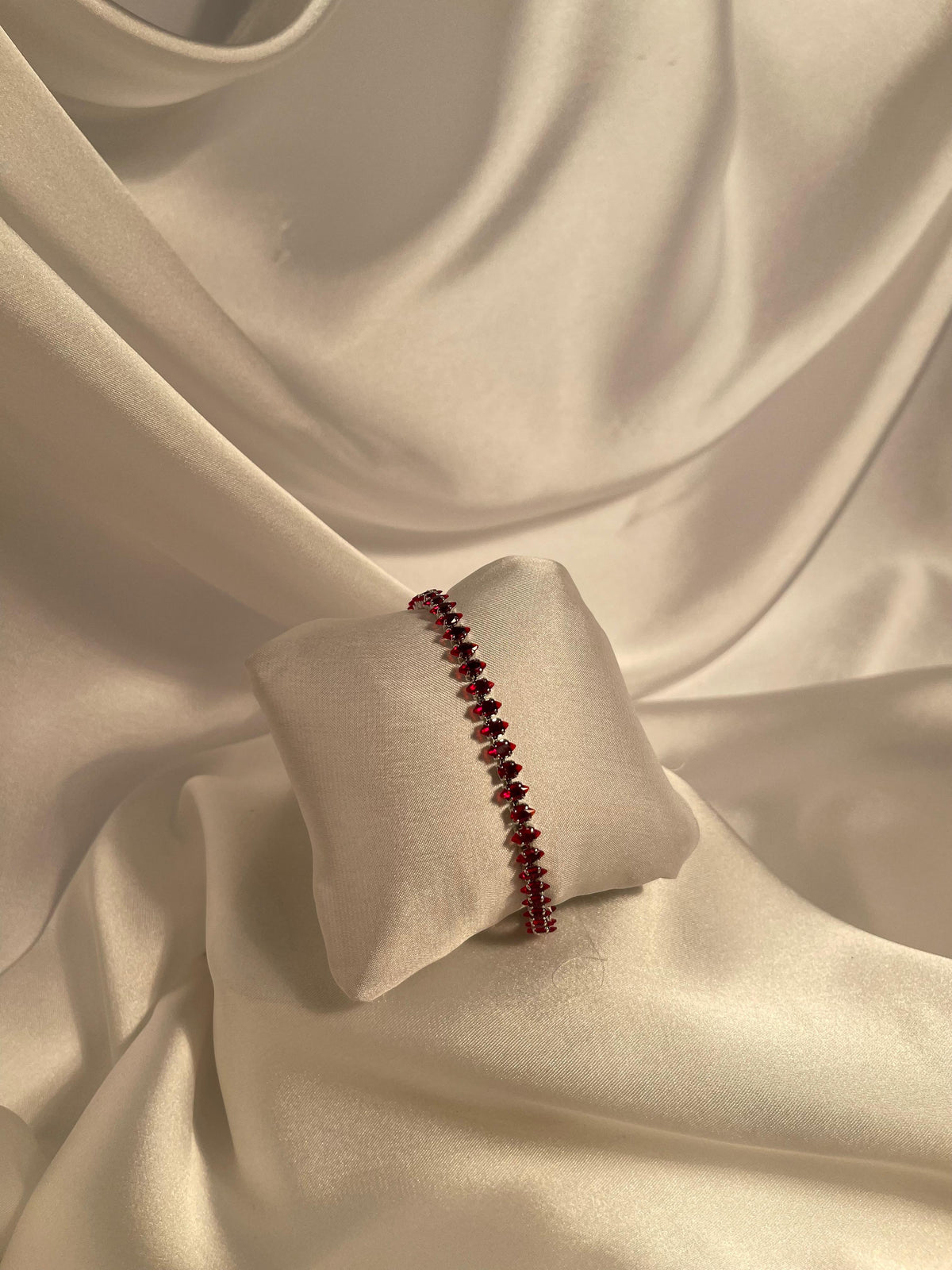 Maroon Gem Bracelet