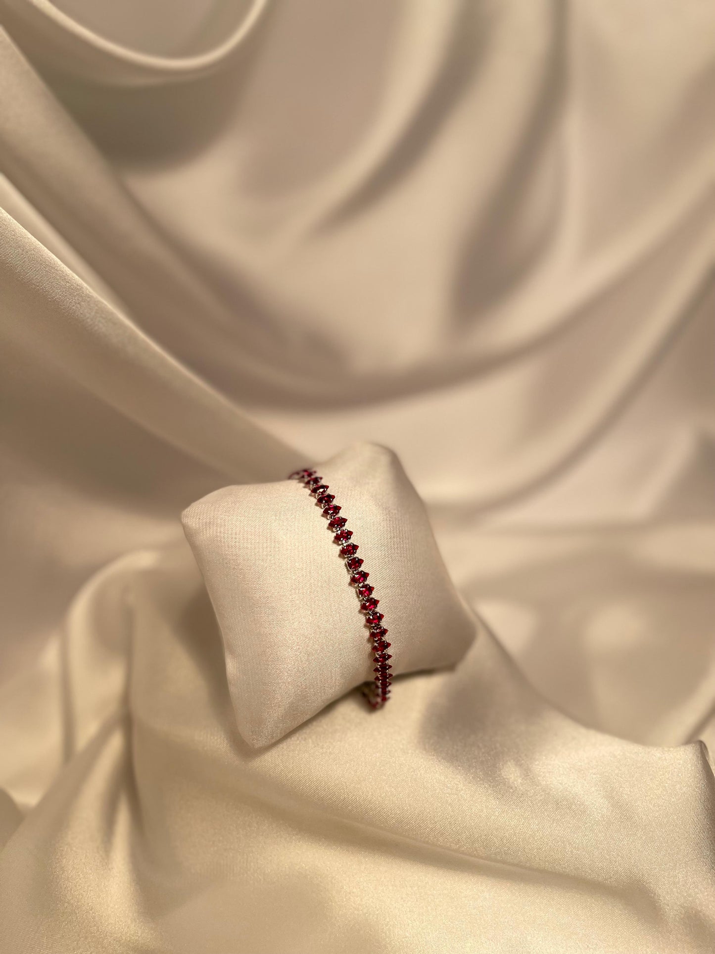 Maroon Gem Bracelet