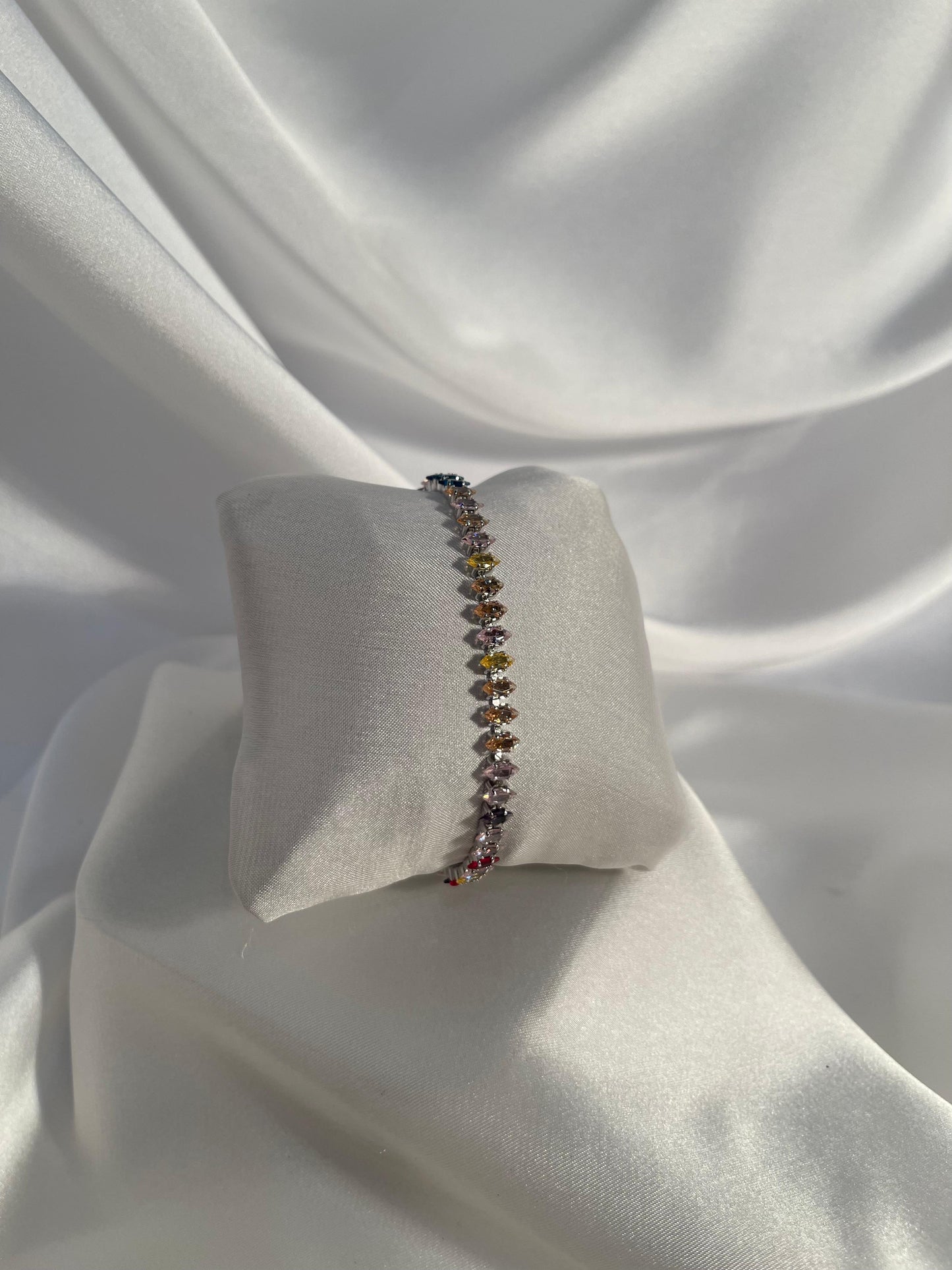 Multicoloured Gem Bracelet