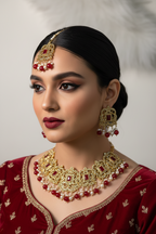 mahenur set - Red