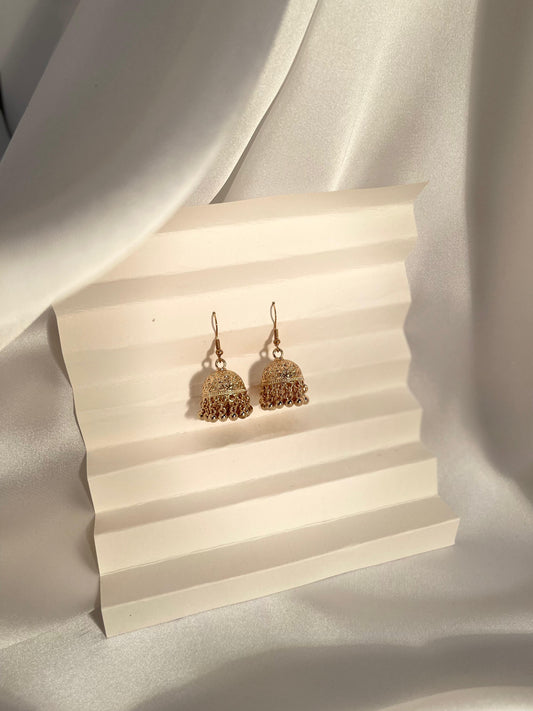 Tania gold Jhumki (gold beads)