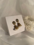 Floral Cage jhumki- Gold