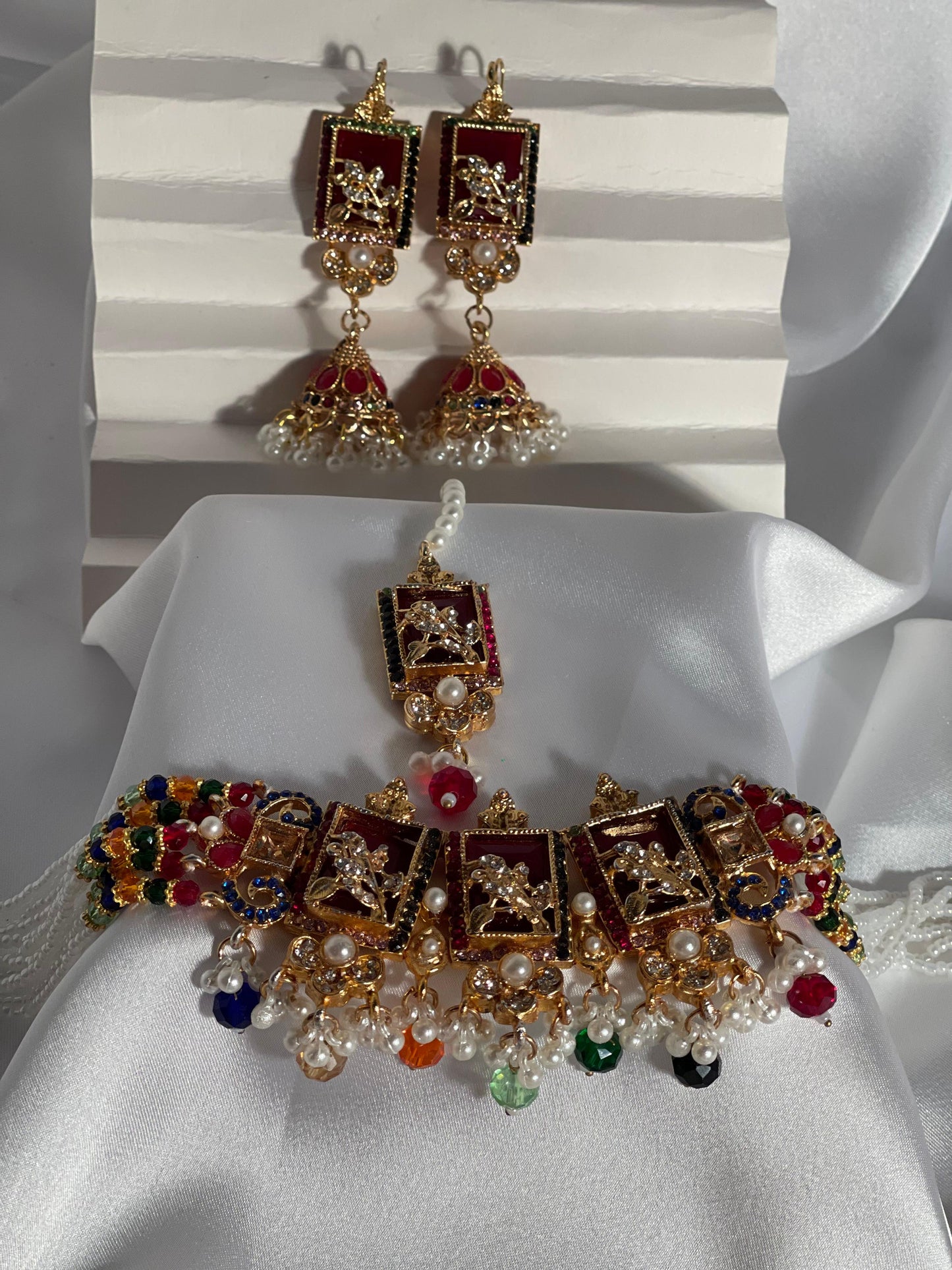 Teen Chakoor Choker Set (Multi)