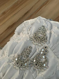 Zahra bindiya and jhumka set - Silver