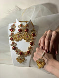 Aneela set - Maroon