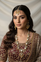 Aneela set - Gold white