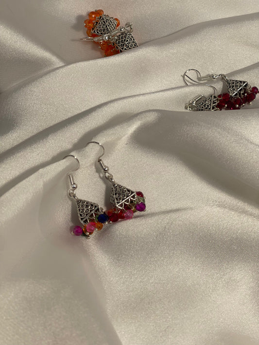 Triangular jhumki - multi